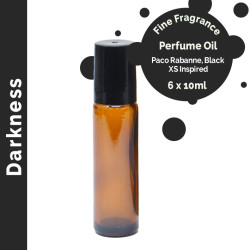 6x Jemný Vonný Parfémový Olej bez Etikety - Temnota 10ml