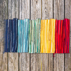 Izbový Ručne Tkaný Koberec - 150 x 200 cm - Modrý