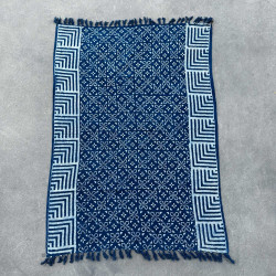 Ručne Vyrábaný Indigový Prehoz - 170x120cm - Kasba Dlaždice
