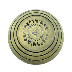 Spievajúca Miska zo Zemného Prášku - Mantra Piaty Budhovia - 16cm