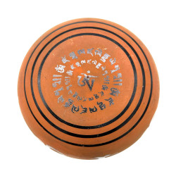 Spievajúca Miska zo Zemného Prášku - Hlinka Óm Budha - 16cm