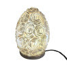 Boho Lampa z Morských Mušlí - Ružový Ovál - 15 cm
