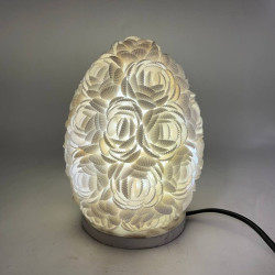 Boho Lampa z Morských Mušlí - Ružový Ovál - 15 cm
