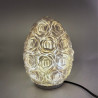 Boho Lampa z Morských Mušlí - Ružový Ovál - 20 cm