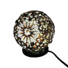 Boho Lampa z Morských Mušlí - Čokoládový Twist Globus - 15cm