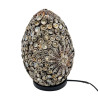 Boho Lampa z Morských Mušlí - Čokoládový Twist Ovál - 20cm