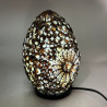 Boho Lampa z Morských Mušlí - Čokoládový Twist Ovál - 20cm