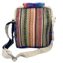 Tie Dye Konopná Taška s 2 Zipsami a Uzatváraním