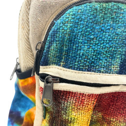 Tie Dye Stredný Konopný Batoh bez Potlače