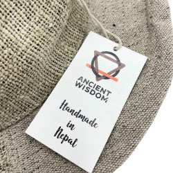 3x Záplatovaný Klobúk Boho Festival z Konope a Bavlny - Tie Dye