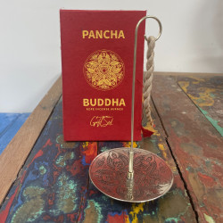 Sada Vonného Povrázka a Postriebreného Stojana - Pancha Budha
