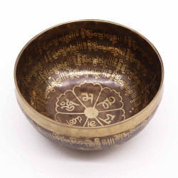 Tibetská Liečivá Gravírovaná Miska - 16cm - Mantra