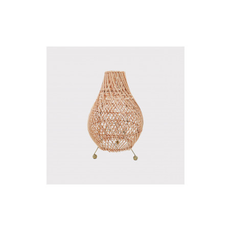 Stolová Lampa z Ratanu