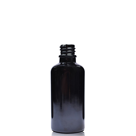 Veľkoobchodné Čierne Sklenené Kvapkacie Fľašky s Čiernym Kvapkadlom - 5ml až 100ml